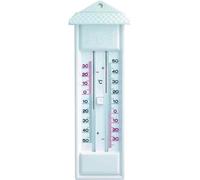 TFA Dostmann Thermomètre analogique Maxima-Minima 10.3014.02 Hauts et Basses Résistant aux intempéries Blanc L 80 x L 32 x H 232 mm