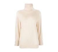 Max & Moi, Femme, Pulls, Beige, Taille: 42 FR Basic Roll Collar Sweater