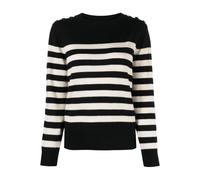 Max & Moi - Pull marinère - Femme - Pulls - Noir - Taille: 38 FR