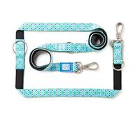 Max & Molly Laisse Multifonction pour Chien de 2 m avec 2 mousquetons, Bleu rétro, Laisse rembourrée, sûre et Flexible - Confort pour Votre fidèle Compagnon