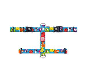 Max & Molly Little Monsters 4894512021020 Harnais pour Chien en néoprène Confortable et inodore avec Programme de Protection Contre la Perte pour Animaux de Compagnie, Harnais pour Chien Extra rangé,