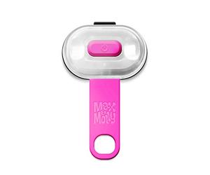 Max Molly Lumière de sécurité LED pour Laisse, Harnais et Collier Rose