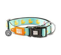 Max & Molly Smart ID Collier pour chien avec Gotcha! Étiquette de sécurité QR et profil personnalisé pour animal de compagnie, néoprène rembourré doux, imperméable, canetons, taille S (27,9 à 45,7 cm)