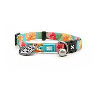 Max & Molly Urban Pets Collier amusant et joli pour chat avec clochette, boucle de sécurité, taille réglable et étiquette d'identification intelligente personnalisée pour chats/chatons, motif fleur