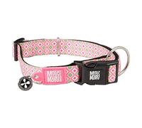 Max & Molly Urban Pets Smart ID Collier pour Chien en néoprène Doux, imperméable, Lavable en Machine, Boucle d'alimentation, étiquette QR et Profil d'application personnalisé, Rose rétro S