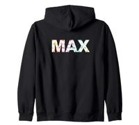 Max - Nom de garçon Cool avec des Dinosaures colorés Sweat à Capuche