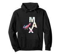Max - Nom de garçon Cool avec des Dinosaures colorés Sweat à Capuche