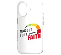 Max Out Your Faith - Christian Inspiring Motivational Quote Coque pour iPhone 17