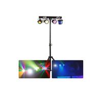 Ensemble MAX PartyBar09 - Effets Jelly Moon Derby PAR et Strobe - RGBW - 92x19x39cm