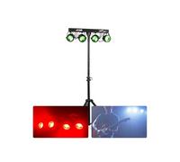 Max PARTYBAR11 4x PAR COB 20W, Mode DMX ou Auto, Télécommande et Programmes Automatiques, Pied Inclus, Shows Préprogrammés, Effets Professionnels pour vos Soirées