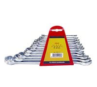 Max-Power 040117 Jeu de 12 clés mixtes œil et plates 6-22 mm