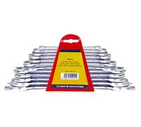 Max-Power 040157 Jeu de 12 clés plates à ouverture fixe