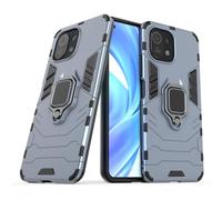 Max Power Digital Coque pour Mi 11 Lite 4G / 5G / 5G NE Housse Antichoc avec Anneau Rotatif Aimant Etui Magnétique Rigide Dure Armure Bague Support Armure Renforcée (Xiaomi Mi 11 Lite, Marine)