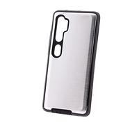 Max Power Digital Coque pour Xiaomi Mi Note 10 Housse en Aluminium Antichoc, Armure Résistante, Renforcée et Dure (Argent)