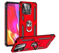Max Power Digital Coque pour Xiaomi Redmi 10C Housse Antichoc avec Anneau Rotatif Aimant 360 Degrés Etui Magnétique Rigide Dure Armure Bague Support Renforcée (Xiaomi Redmi 10C, Rouge)