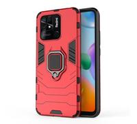 Max Power Digital Coque pour Xiaomi Redmi 10C Housse Antichoc avec Anneau Rotatif Aimant Etui Magnétique Rigide Dure Armure Bague Support Armure Renforcée (Xiaomi Redmi 10C, Rouge)
