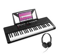 Max Rhapsody54 - Clavier Électronique 54 Touches, avec Casque Audio inclus, Débutant - Modes Apprentissages