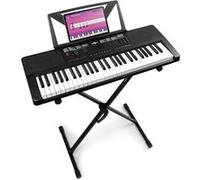 Max Rhapsody54 - Clavier Électronique 54 Touches, avec Stand inclus, Synthétiseur Débutant, Avec Porte-partitions, Deux Haut-parleurs Intégrés, Idéal pour Démarrer votre Apprentissage