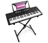Max Rhapsody54 - Clavier Électronique 54 Touches, avec Stand inclus, Synthétiseur Débutant, Avec Porte-partitions, Deux Haut-parleurs Intégrés, Idéal pour Démarrer votre Apprentissage