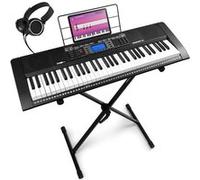 Max Rhapsody61 - Clavier Electronique 61 Touches avec Casque Audio et Stand inclus, Débutant, avec Ecran
