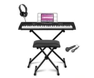 Max Rhapsody61L Clavier Électronique 61 Touches Lumineuses Pack Complet | Apprentissage Musical pour Débutants, Expérience Interactive, Modes Éducatifs, Idéal Démarrage Piano et Pratique Ludique