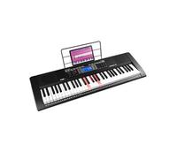 MAX! Clavier électronique Rhapsody61L – 61 touches lumineuses, 2 modes d'apprentissage, 2 enceintes