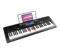 Max Rhapsody61L Clavier Électronique, 61 Touches Lumineuses, Synthétiseur Débutant Complet, Deux Modes d'Apprentissage, Deux Haut-parleurs Intégrés, Idéal pour Démarrer votre Apprentissage