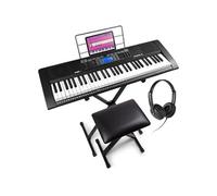 Max Rhapsody61M - Clavier Electronique 61 Touches Semi Lourdes, Pack complet - Module MP3 / MIDI
