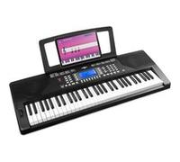 Max Rhapsody61P - Clavier Électronique 61 Touches Semi Lourdes avec Haut-Parleurs Stéréo - Clavier MIDI Noir G
