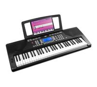 Max Rhapsody61P - Clavier Électronique 61 Touches Semi Lourdes avec Haut-Parleurs Stéréo - Clavier MIDI Noir