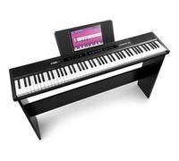 Max RhapsodyDP88W - Piano Électronique 88 Touches pour Musicien Confirmé avec Meuble en Bois et Pédale de Sustain Noir