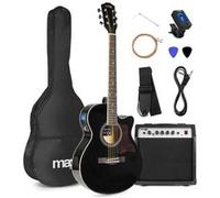Max Showkit - Guitare Acoustique Adulte - Noir Noir G