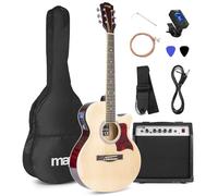 Max Showkit Guitare Électro-Acoustique Adulte 40W Bois Clair