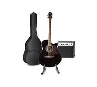Guitare électrique acoustique MAX ShowKit - Noir - Idéal pour débutants et avancés