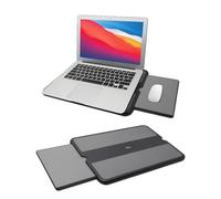 MAX SMART Tapis Portable pour Ordinateur Portable avec Plateau de Souris rétractable, Bouclier Thermique antidérapant, Station de Travail pour la Maison, Le Bureau, Le Fauteuil inclinable, Les