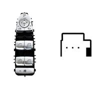 MAX SMB119 Bouton de lève-vitre