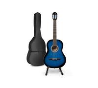 Guitare acoustique classique MAX SoloArt avec support - Bleu