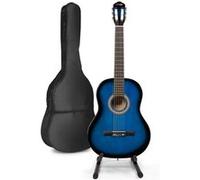 Guitare acoustique classique MAX SoloArt avec support - Bleu