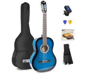 Max SoloArt Guitare Classique Adulte Débutant Pack Complet Bleu