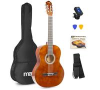 Max SoloArt Guitare Classique Adulte Débutant Pack Complet Bois Foncé