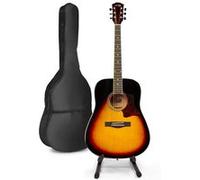 Guitare folk GENERIQUE MAX SoloJam Western kit de démarrage pour guitare acoustique avec support de guitare - Sunburst