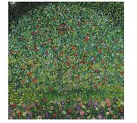 max stitch design Kit de broderie au point de croix en coton compté Pommier de Klimt, 100 % coton, 14 points, 300 x 300 points, 54 x 54 cm