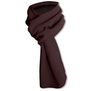 Max-Tonsen Écharpe tendance en polaire chaude douce et légère de couleur unie pour l'automne et l'hiver, cadeau de Noël pour femmes, hommes, filles, garçons, écharpe multifonction, marron, marron