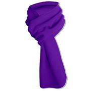 Max-Tonsen Écharpe tendance en polaire chaude douce et légère de couleur unie pour l'automne et l'hiver, cadeau de Noël pour femmes, hommes, filles, garçons, écharpe multifonction, violet, violet