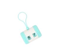 Max-Tonsen Marqueurs de Progression Crochet réutilisables, Blue Green D | Matières plastiques réutilisables avec clips à dégagement rapide, clair des numéros pour une création faite à