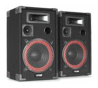 MAX XEN3510 Paire d'Enceintes Passives 10", Puissance 700 Watts, SPL 110dB, Caisse Solide pour Le Transport, Larges Poignées et Coins de Protections, Parfait pour Utilisation Mobile