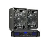 MAX12 Combinaison d'enceintes DJ et d'amplificateurs Bluetooth 1400W - idéal pour animer vos soirées