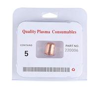 MAX1250 Plasma Cutter Nozzles 220006 | 5Pcs Special Alloy Copper Electrodes for 10mm Thick Steel/Aluminum/Copper | High Conductivity Plasma Cutting Torch Accessories