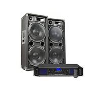Kit Sono DJ - FENTON - MAX212 - 2800W - Bluetooth - Enceintes avec woofers de 12 pouces