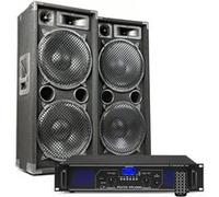 MAX212 Kit Sono DJ et Amplificateur Bluetooth 2800W - Un Kit Idéal pour Animer Vos Soirées